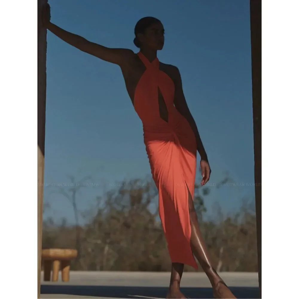 Baobab Kena stretch jersey midi dress Size Small